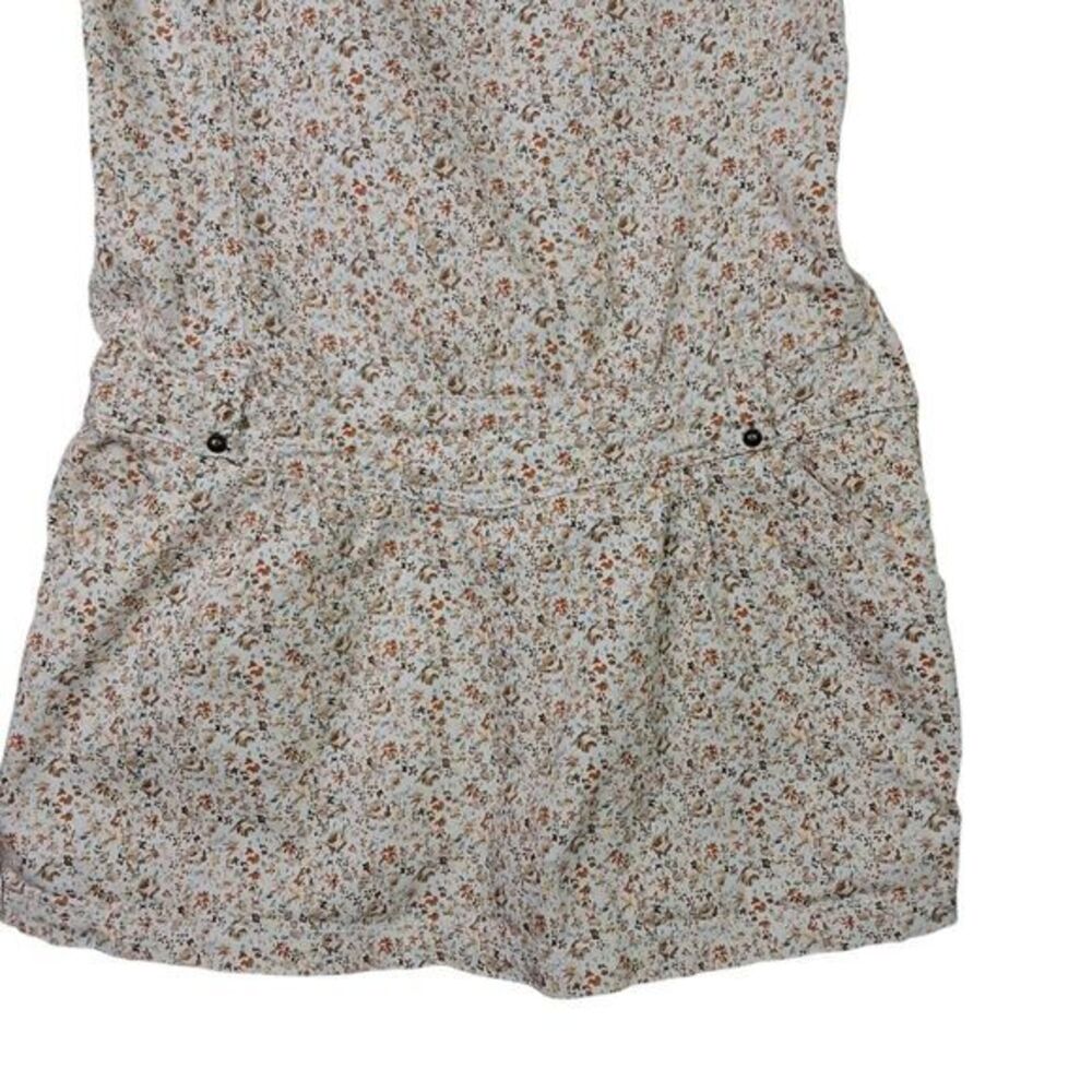 Blanco Denim Dress Womens Large Dixie Floral Cream Pockets Stretch Spain Sporty‎ - Picture 4 of 13